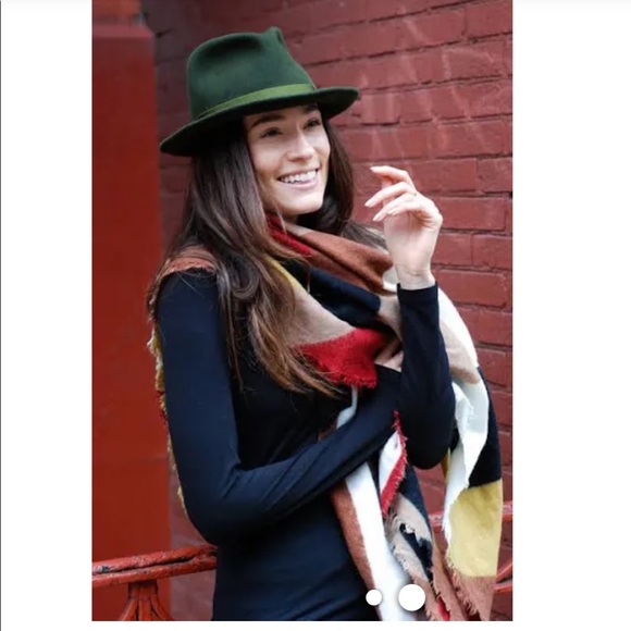 ? EUC Vintage Mr John fedora, in green??? main image 6